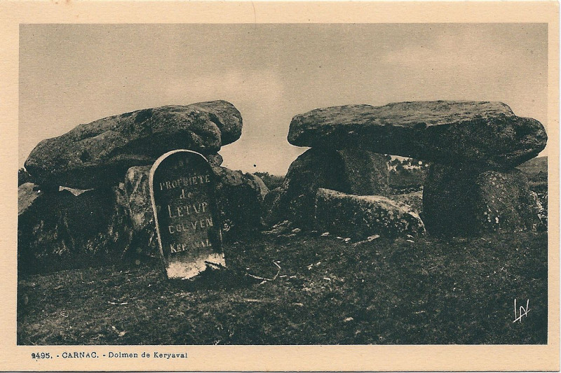 Carte postale ancienne Carnac-Fr-56-carte postale de mégalithe-06