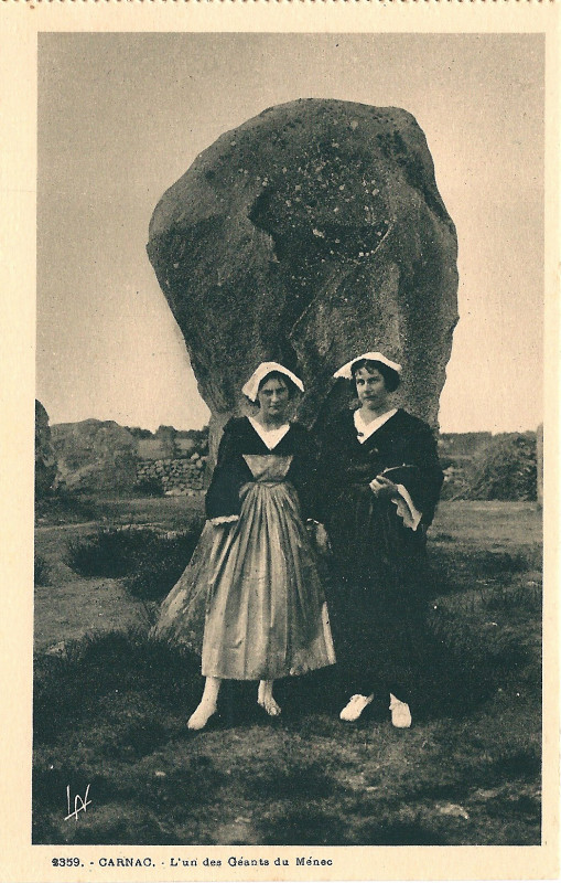 Carte postale ancienne Carnac-Fr-56-carte postale de mégalithe-08