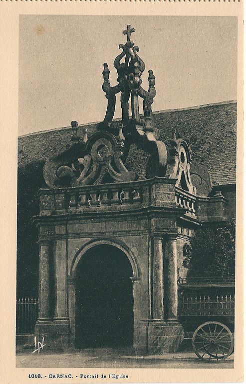 Carte postale ancienne Carnac-Fr-56-carte postale église-02