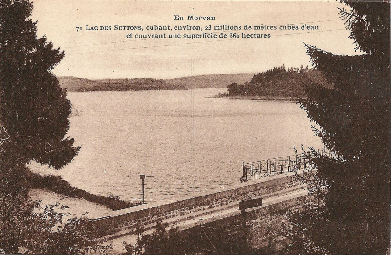 Carte postale ancienne Lac des Settons-Fr-58-carte postale-01