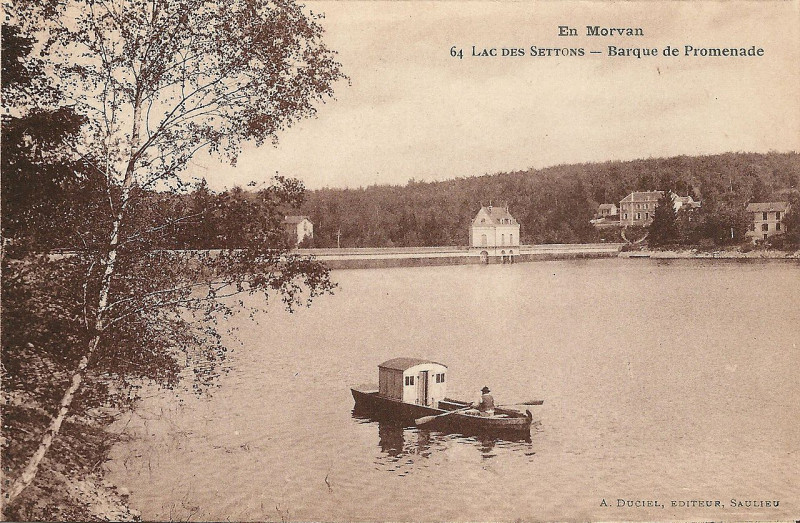 Carte postale ancienne Lac des Settons-Fr-58-carte postale-10