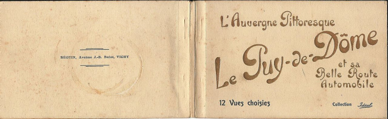 Carte postale ancienne Le Puy de Dôme-Fr-63-vers 1930-route automobile-00