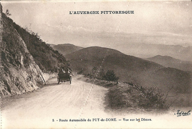 Carte postale ancienne Le Puy de Dôme-Fr-63-vers 1930-route automobile-08