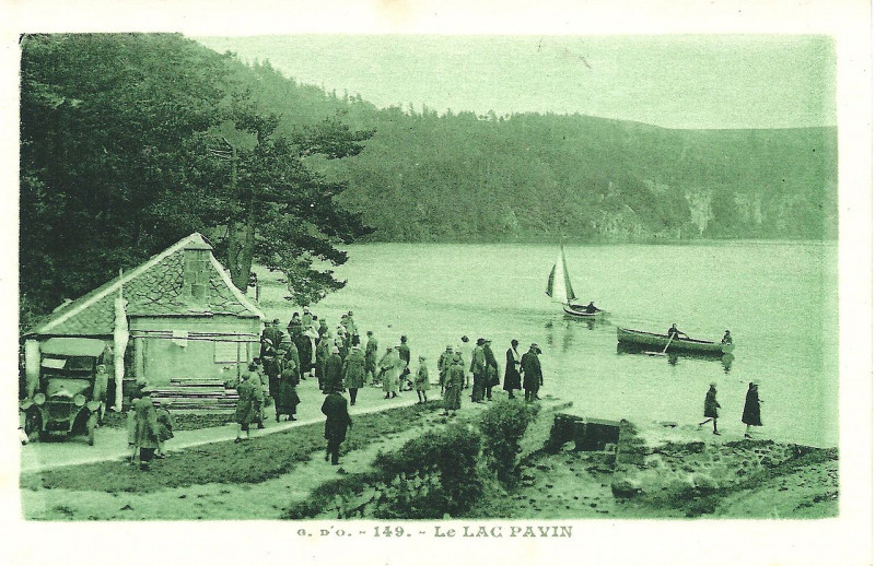 Carte postale ancienne Lac Pavin-Fr-63-carte postale-vers 1929-a02