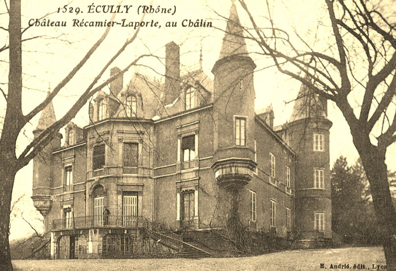 Carte postale ancienne ECULLY, propriété Laporte Récamier