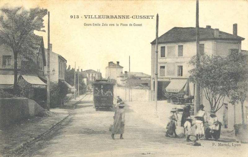 Carte postale ancienne Villeurbanne - Cusset