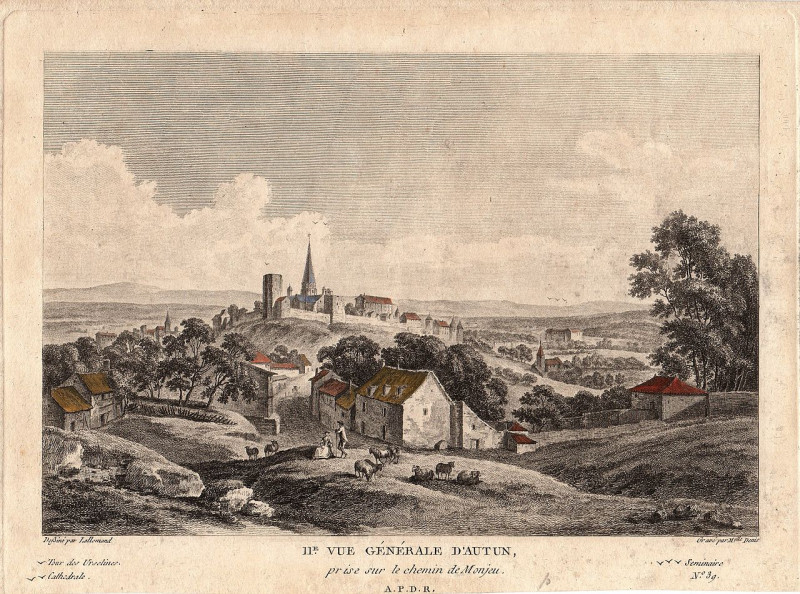 Carte postale ancienne Autun Jb Lallemand