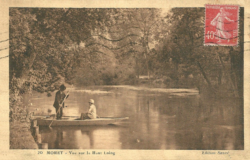 Carte postale ancienne Moret-Loing-1920