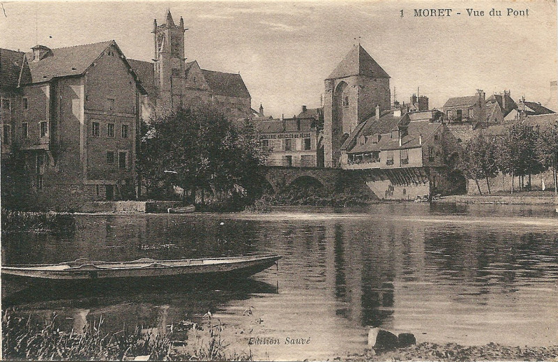 Carte postale ancienne Moret-sur-Loing-Fr-77-vers 1925-Cpa-01