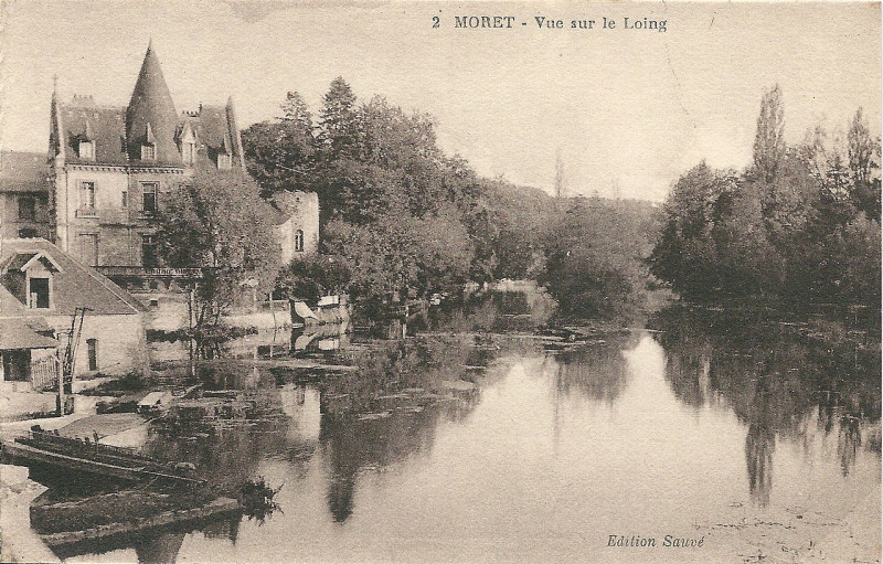 Carte postale ancienne Moret-sur-Loing-Fr-77-vers 1925-Cpa-02