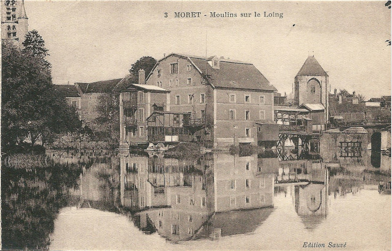 Carte postale ancienne Moret-sur-Loing-Fr-77-vers 1925-Cpa-03