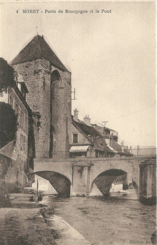 Carte postale ancienne Moret-sur-Loing-Fr-77-vers 1925-Cpa-04