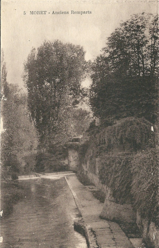 Carte postale ancienne Moret-sur-Loing-Fr-77-vers 1925-Cpa-05