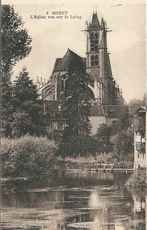 Carte postale ancienne Moret-sur-Loing-Fr-77-vers 1925-Cpa-08