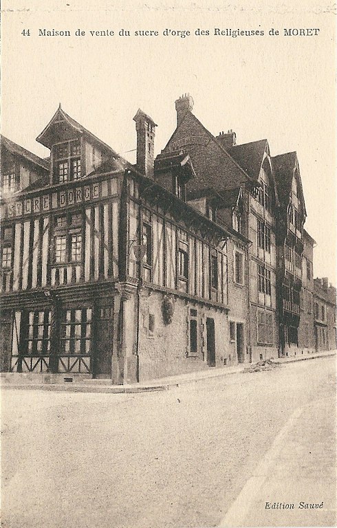 Carte postale ancienne Moret-sur-Loing-Fr-77-vers 1925-Cpa-17