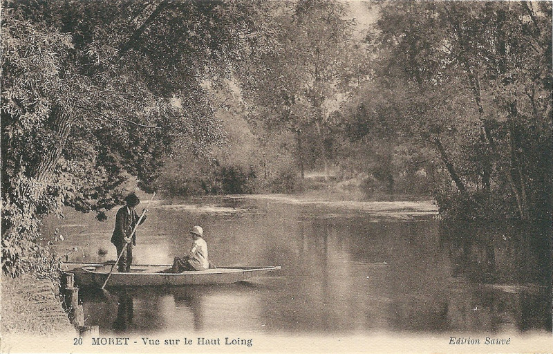 Carte postale ancienne Moret-sur-Loing-Fr-77-vers 1925-Cpa-18