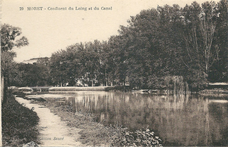 Carte postale ancienne Moret-sur-Loing-Fr-77-vers 1925-Cpa-20