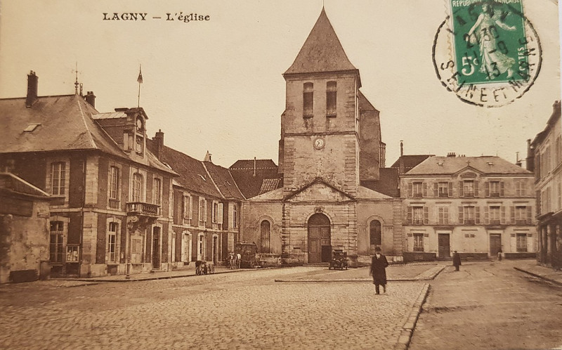 Carte postale ancienne L1474 - Lagny-sur-Marne - L'église