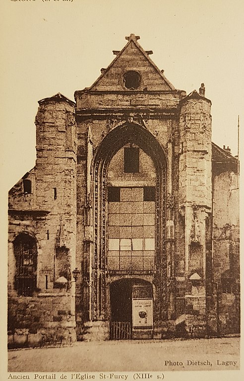 Carte postale ancienne L1484 - Lagny-sur-Marne - Eglise Saint Fursy
