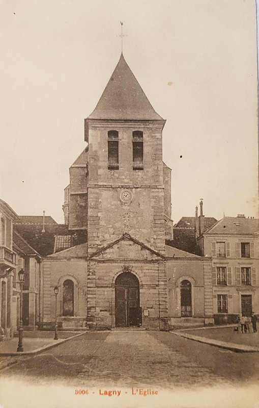 Carte postale ancienne L1640 - Lagny-sur-Marne - L'église
