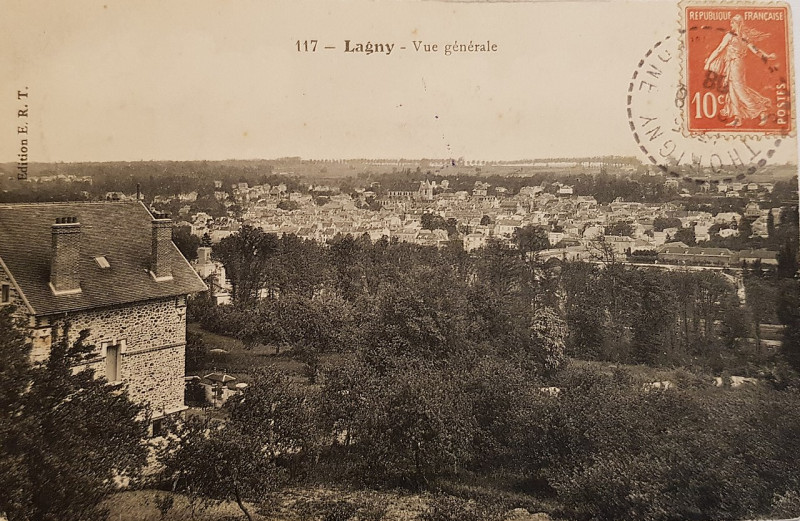 Carte postale ancienne L1657 - Lagny-sur-Marne - Vue générale