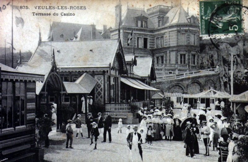 Carte postale ancienne Terrasse du Casino