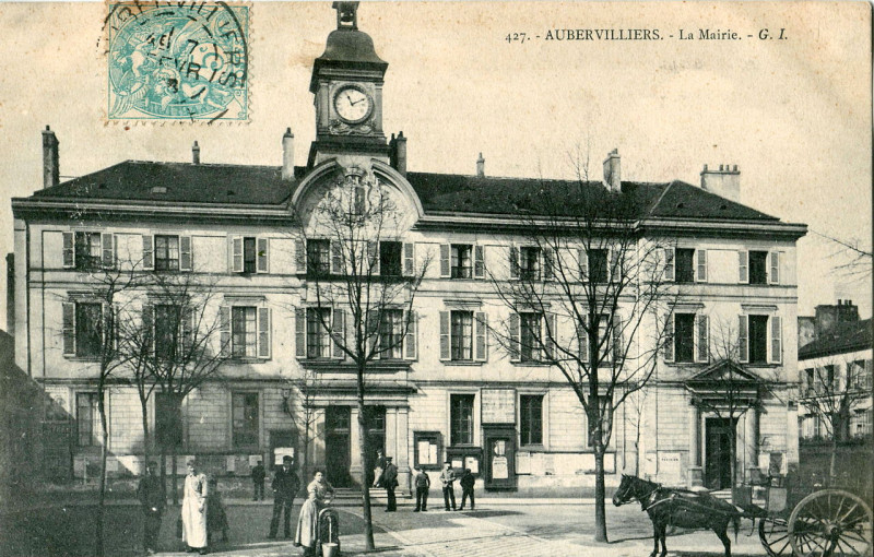 Carte postale ancienne Gi 427 - Auber - La Mairie