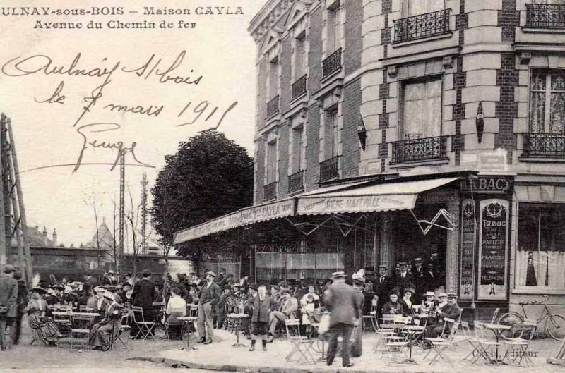 Carte postale ancienne Aulnay-sous-Bois.Rue du Chemin de Fer