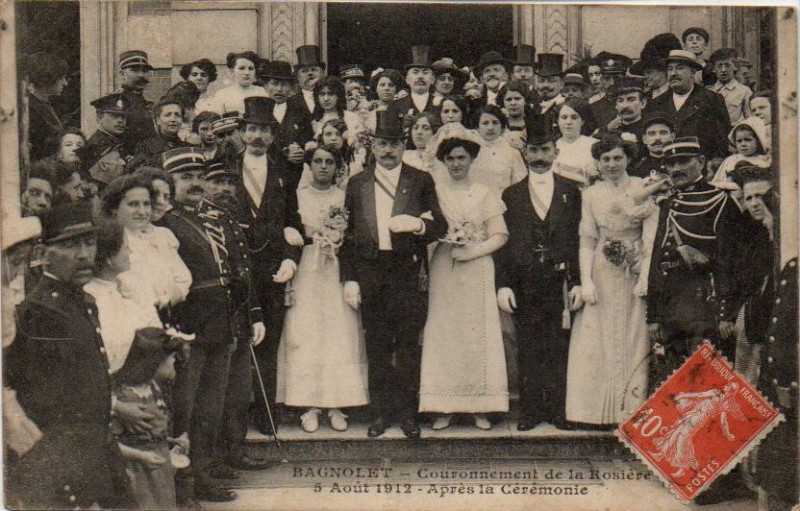 Carte postale ancienne Rosiere De Bagnolet 1912