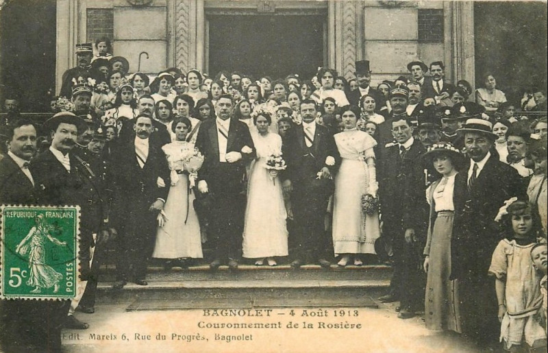 Carte postale ancienne Rosiere De Bagnolet 1913