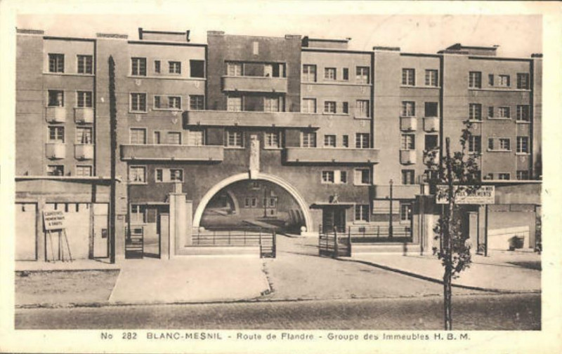 Carte postale ancienne Le Blanc-Mesnil.Route de Flandre