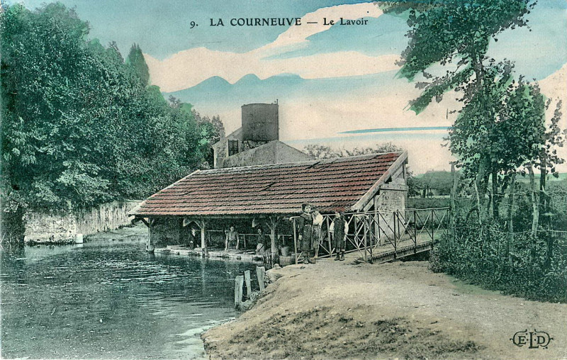 Carte postale ancienne Eld 9 - La Courneuve - Le Lavoir