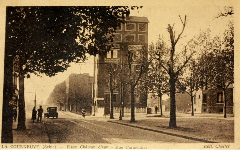 Carte postale ancienne La Courneuve.Rue Parmentier