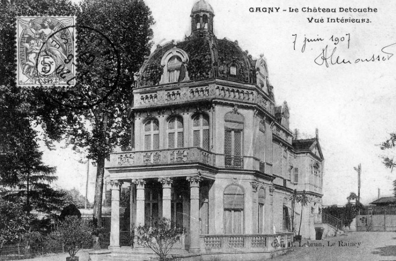 Carte postale ancienne Gagny.Château Detouche
