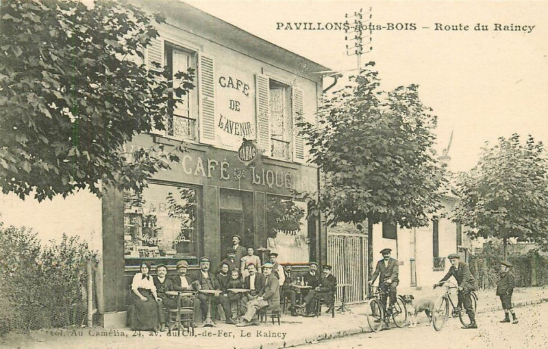 Carte postale ancienne Pavillons-sous-Bois.Route du Raincy