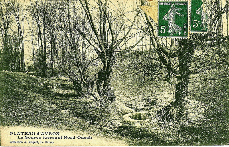 Carte postale ancienne Moquet - Plateau D'Avron - La Source (versant Nord-Ouest)