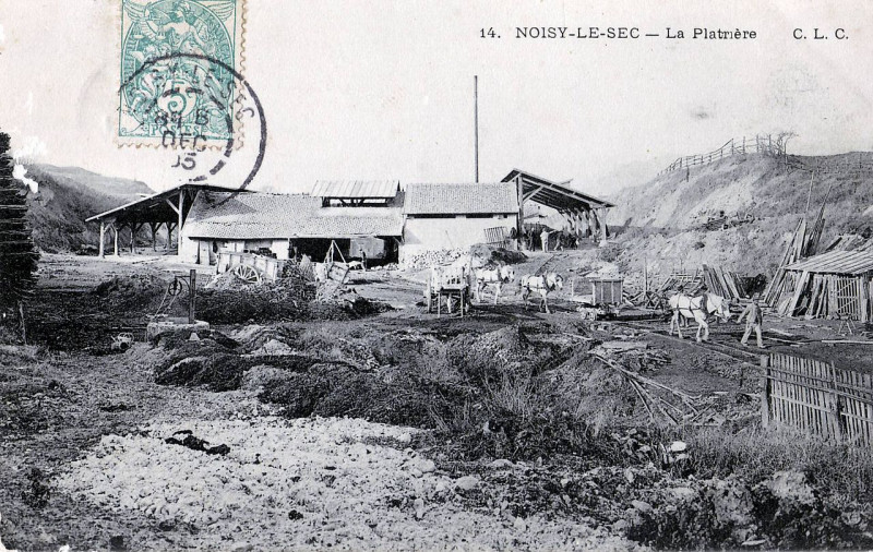 Carte postale ancienne Noisy-le-Sec - La Platrière