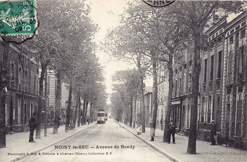 Carte postale ancienne Rep & Filliette - Nls - Avenue de Bondy