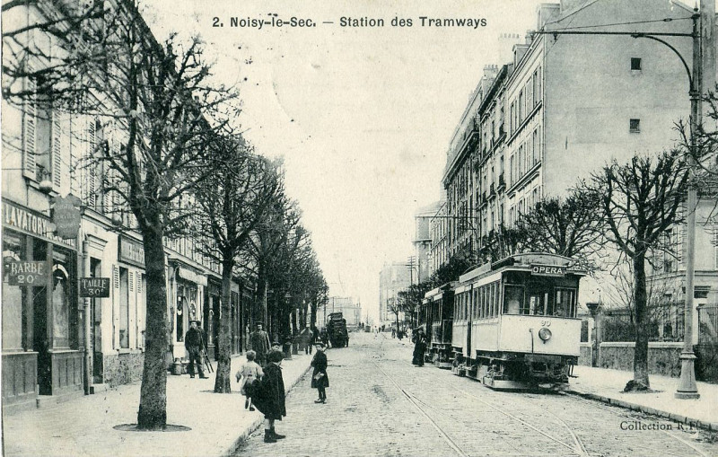 Carte postale ancienne Rf 2 - Nls - Station des Tramways