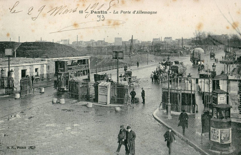 Carte postale ancienne Pantin - La Porte d'Allemagne