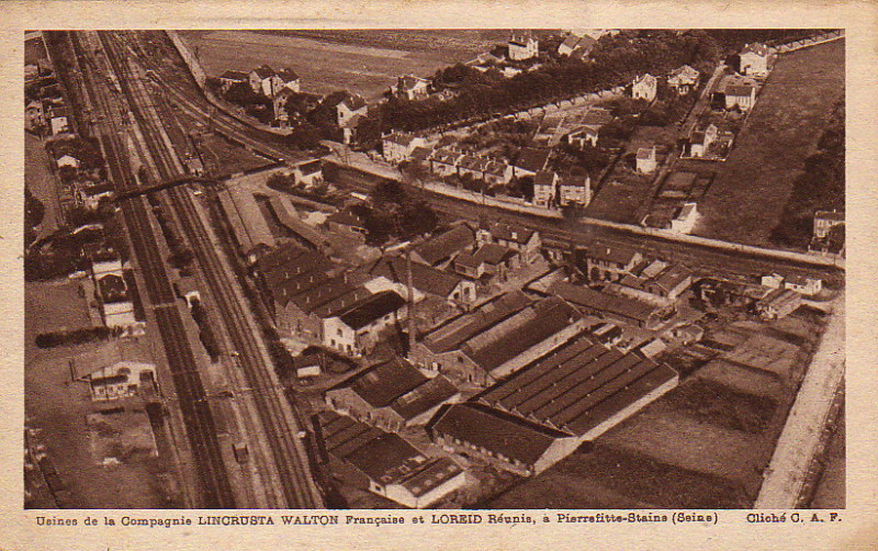 Carte postale ancienne Caf - Us. de la Cie Lincrusta Walton fse & Loreide reunis à Pierrefitte