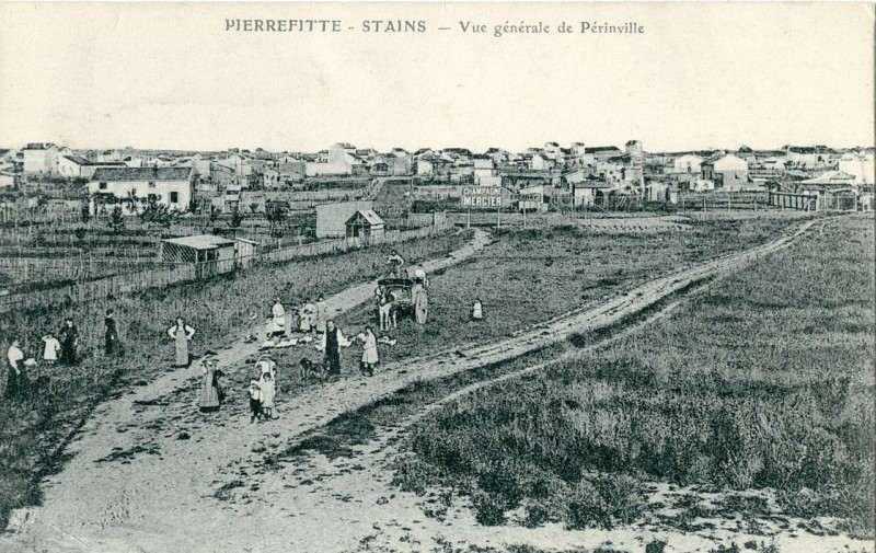 Carte postale ancienne Pierrefitte Stains - Vue générale de Périnville