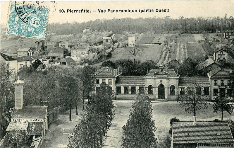 Carte postale ancienne Pierrefitte- Vue Panoramique (partie Ouest)