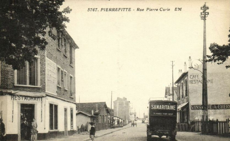 Carte postale ancienne Pierrefitte.Rue Pierre-Curie