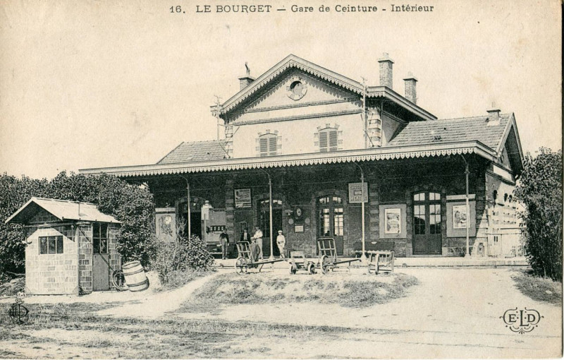 Carte postale ancienne Le Bourget Gare Gc