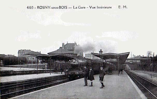 Carte postale ancienne Rosny-sous-Bois - La Gare - Vue Interieure à Rosny-sous-Bois
