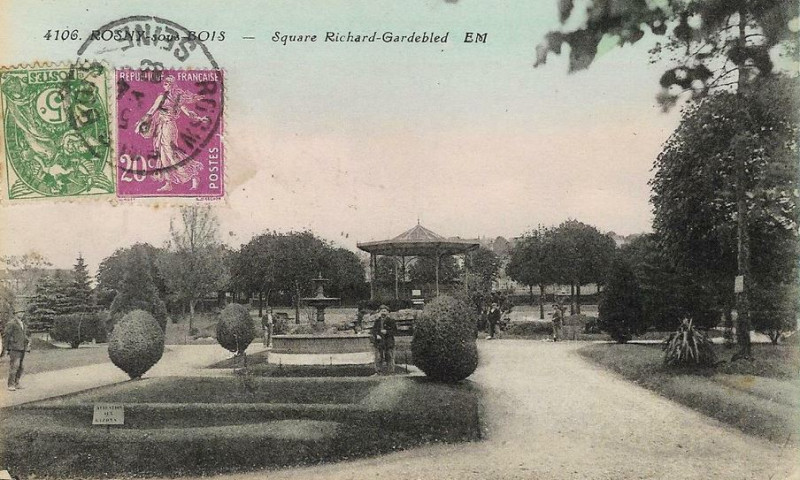 Carte postale ancienne Rosny-sous-Bois.Square Richard-Gardebled