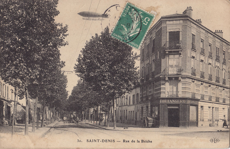 Carte postale ancienne Eld 30 - Saint-Denis - Rue de la Briche
