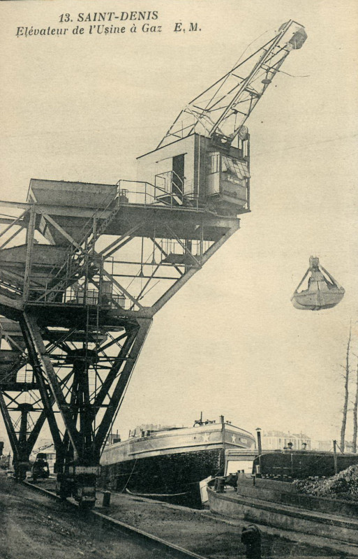 Carte postale ancienne Em 13 - Std - Elévateur de l'Usine à gaz