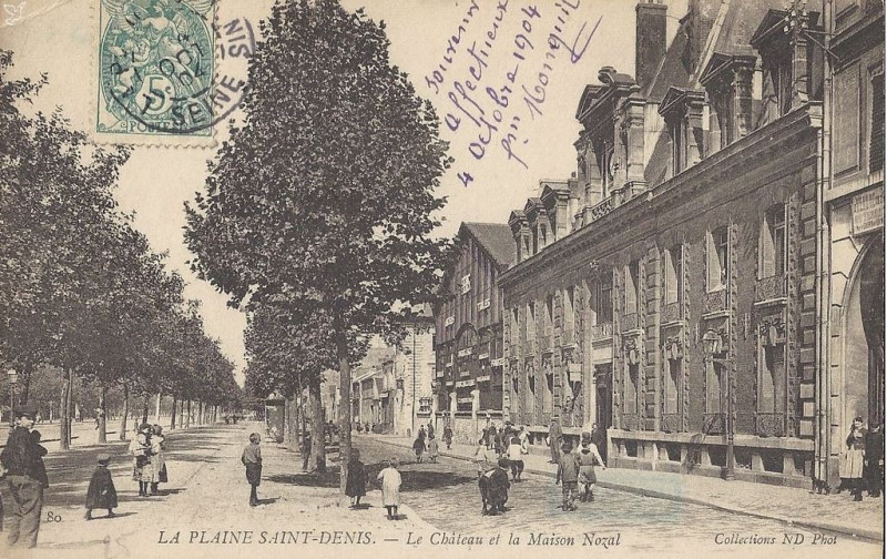 Carte postale ancienne La-Plaine-St-Denis, Etablissemet Nozal, 126 avenue du President Wilson, Immeuble Hector Guimard